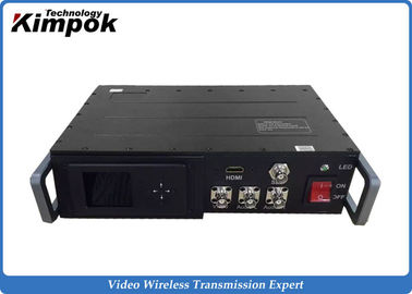 China Powerful Vehicle HD Wireless Transmitter , COFDM Audio Video Transmitter 300-4400Mhz supplier