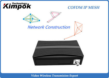 China 32 Nodes Ethernet IP Mesh Full Duplex COFDM Wireless Mesh for UAV / Mine supplier