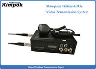 10 Watt Manpack COFDM Video Transmitter H.264 Walkie - Talkie Transmission System