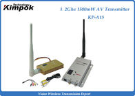 Professional Wireless Video Transmitter With 1500mW , 2KM Transmit Distance