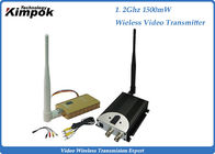 1.5w Wireless Video Audio Transmitter FPV Transmitter And Receiver Kit With 0.910 Ghz