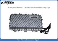 Waterproof Long Range Video Transmitter 50W Remote COFDM Video Monitoring System