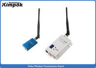 5000mW Mini UAV Wireless Video Transmitter 1200Mhz 70km LOS FPV Video Link 64*40*15mm