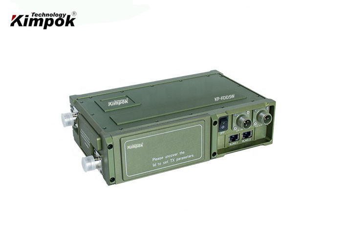 FDD COFDM Network Transceiver 5 Watt Wireless Military Radios Full Duplex