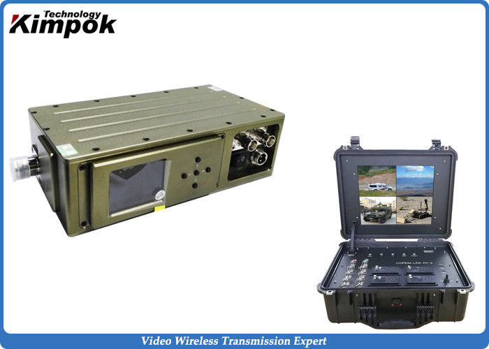 300-900mHz Mobile COFDM Wireless Transmitter , 5000mW USV Long Range Video Transmission