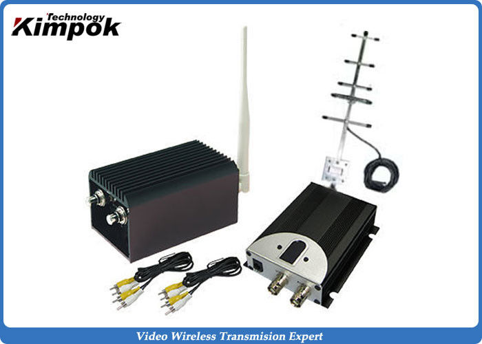 High Integrated CCTV Analog Video Wireless Transmitter With 5000mW Output Power , AV Interface