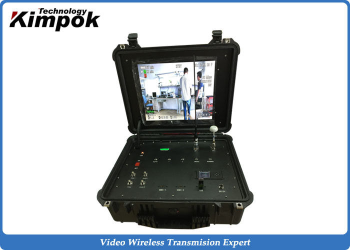 Single Channel Suitcase COFDM Receiver 17'' Wireless Digital Video Receiver Box