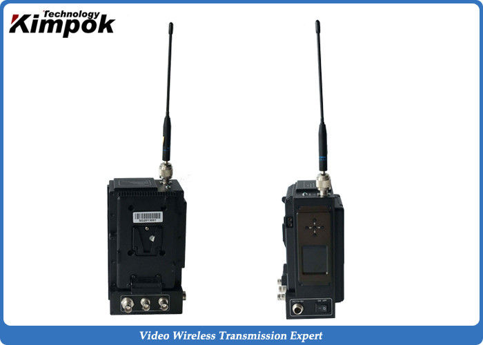 Dual V Battery Mounts COFDM Long Range Video Transmitter Back - pack Wireless AV Sender
