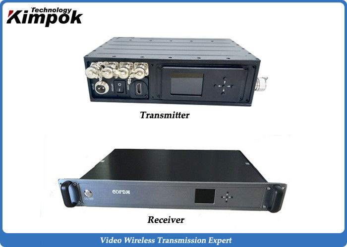 UHF Non line of sight Long Range Video Transmitter Military COFDM Transmitter Encrypted