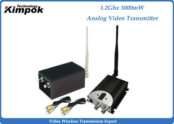 3000mW Long Range Broadcast Video Transmitter 1200Mhz Analog Transmitter