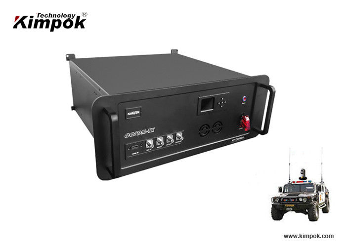 80-100km NLOS COFDM Wireless Transmitter 100W Vehicle Mounted Digital Video Sender Encrypted