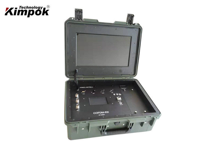 COFDM Wireless Receiver with 17'' Monitor for UAV Video and Data Transmission