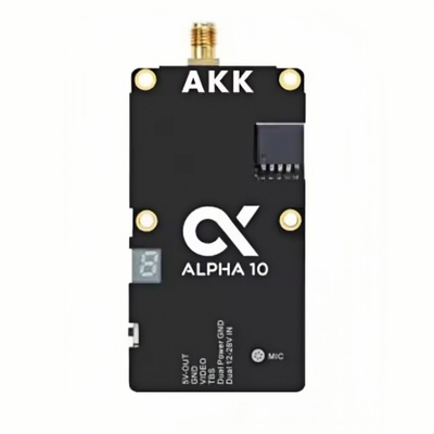 AKK Alpha 10 10W Drone VTX 4.9G 5.8GHz 80CH 10W FPV Video Transmitter