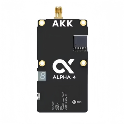 AKK Alpha 4 VTX 5.8G 4W 80CH 1w/2w/3w/4w Power Switchable Smart Audio FPV Video Transmitter for Drone