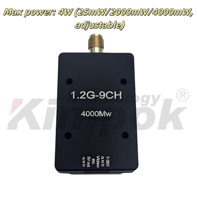 1.2G 4W  Wireless Video Transmitter 1.2Ghz VTX 16g Lightweight 9CH FPV Video Transmitter  for FPV Racing Drone