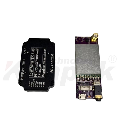 3.3G Drone Video Transmission 3.5W Transmitter 24-Channel Receiver 7-36V Wide Voltage Range   Ultra-Lightweight Combination FPV