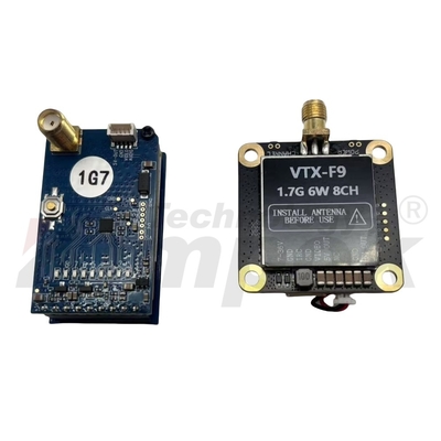 1.7G 6W Drone Video Transmission Transmitter and Receiver Combo Kit  High Power Low Latency for FPV