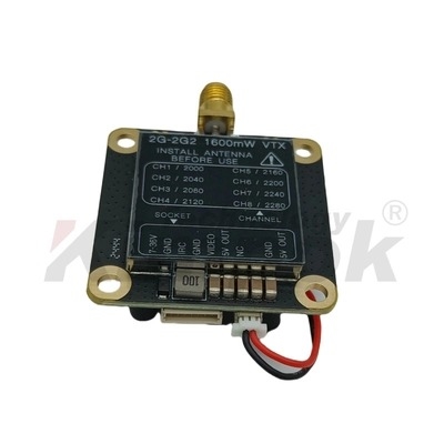 FPV 2.2G 1.6W VTX Video Transmitter 25mW 200mW 1600mW