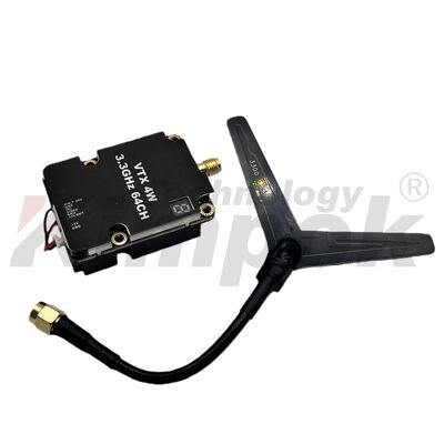 Kimpok ALV3304AC 64-channel 3.3GHz 4W Analog Video Transmitter for Long-Distance UAV Image Transmission