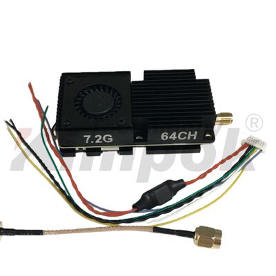 Kimpok Ultra Long Range 7.2G 10W VTX Drone Accessory Video Transmitter Switchable Power UAV VTX 64CH Image Transmission Shenzhen Made